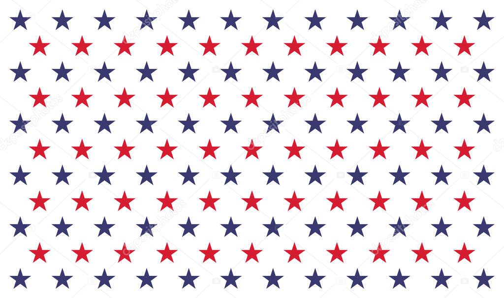 America USA stars flag colors design pattern banner background vector.