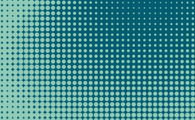 70 'lerin klasik mavi pop sanatları yarım tonlu arka plan afişi. Sunum şablonu, sosyal medya, yaratıcı stüdyo, web sitesi iniş sayfası.