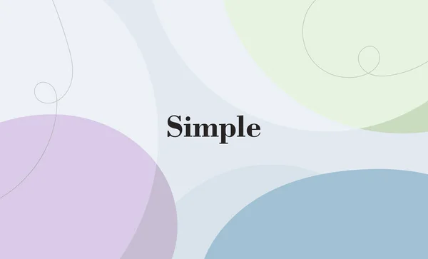 Minimal Elegante Pastel Colores Orgánicos Vector Fondo Banner Fondo Pantalla — Vector de stock