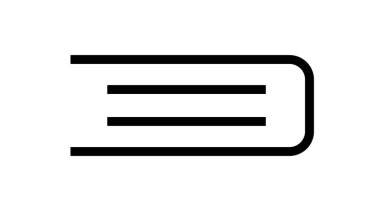 Basit kitap taslağı ikon tasarım vektör şablonu. Eğitim okulu kütüphanesinin sembolü.