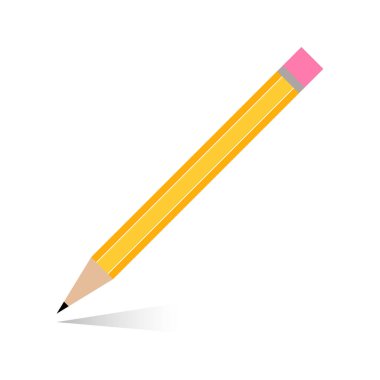 Düz kalem tasarım grafiği. Eğitim okulu öğesi.