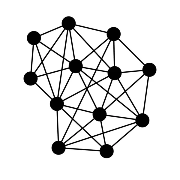 Data Connected Technology Fintech Background Vector Template Linked Blockchain Network — Stockový vektor