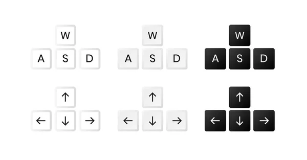 Keyboard Button Arrow Icon Sign Design Vector Template Computer Tech — Διανυσματικό Αρχείο