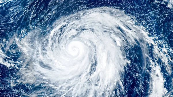 Spinning Super Typhoon Hagibis Aerial View Háttér Fénykép Csendes Óceán — Stock Fotó