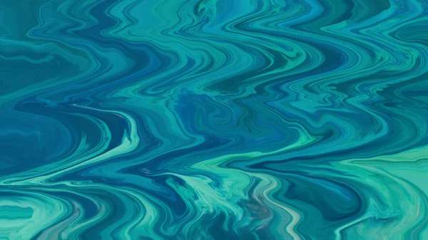 Fluid liquid wavy abstract background texture of turquoise and blue color illustration wallpaper.