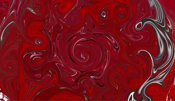 Abstract burgundy, red and silver color liquid marble swirl texture background or wallpaper.