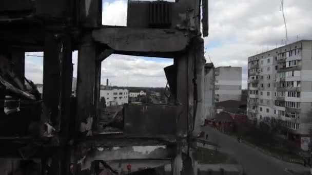 2015 Borodanka Kyiv Region Ukraine April Destroyed Russian Army Homilial — 비디오