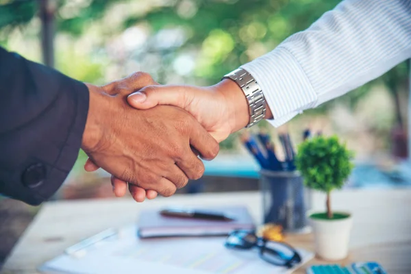 Trust Honesty Business Customer Handshake Together Promise Respect Partner Businessman — Stockfoto