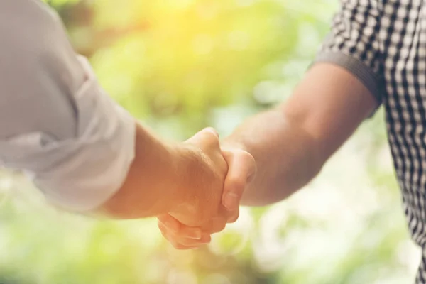 Trust Honesty Business Customer Handshake Together Promise Respect Partner Businessman — Foto de Stock