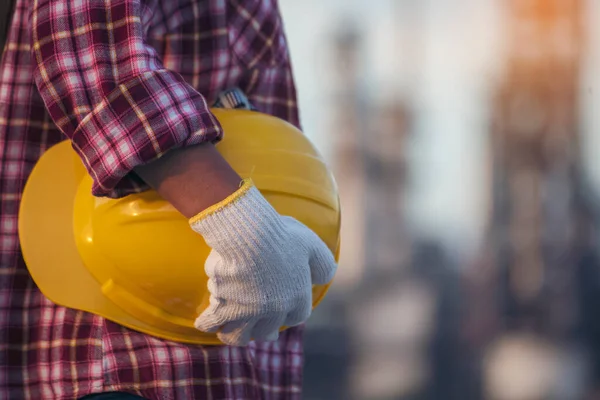 Woman construction engineer wear safety white hard hat at construction site industry worker. Female engineer worker civil engineering with hard hat safety helmet. Woman construction Engineer concept