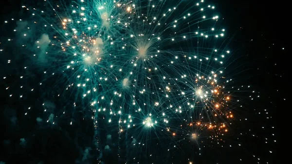 Green Firework Celebrate Anniversary Happy New Year 2023 4Th July — стокове фото