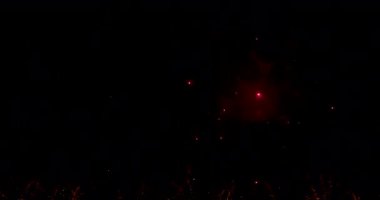 Green Firework celebrate anniversary happy new year 2023, 4th of july holiday festival. Green firework in night time celebrate national holiday. Countdown to new year 2023 festival party time event