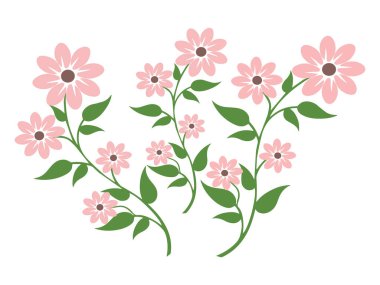 Süsler için Güzel Çiçekler Vektör Tasarımları