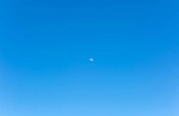 Texture Blue Sky Moon Middle Day — Stockfoto