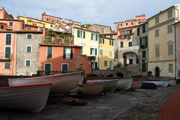 Όμορφο Τοπίο Του Cinque Terre Πολύχρωμα Σπίτια Ιταλία — Φωτογραφία Αρχείου