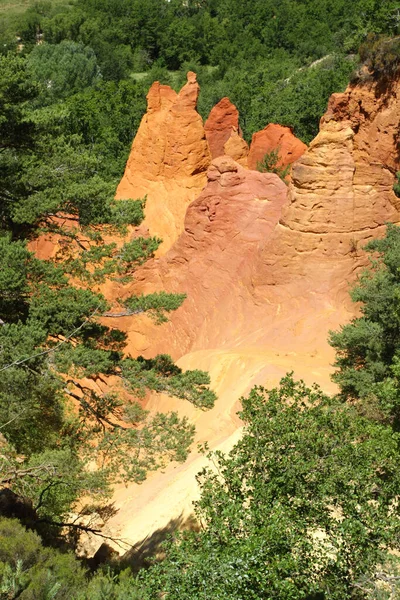 Roussillon France June 2021 Incredible Open Air Ocher Quarries Provence — Photo