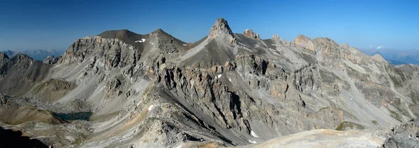 View Pointe Escreins Mountainn 3038M French Alps Mortice Pic Des — ストック写真