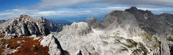 Amazing Alpine View Mountains Mount Stenar Slovenia Julian Alps — Fotografia de Stock