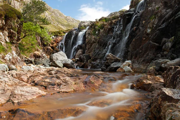 Waterfall Small Creek Scottish Mointains — Foto de Stock