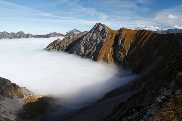 Clouds View Lechtaler Alps — Fotografia de Stock