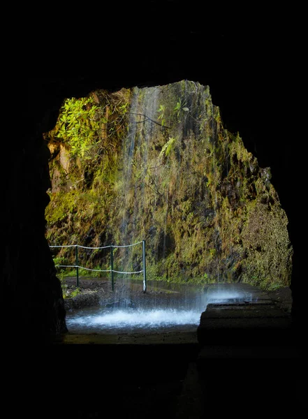 Uscita Tunnel Una Passeggiata Levada Sull Isola Madeira Portogallo — Foto Stock