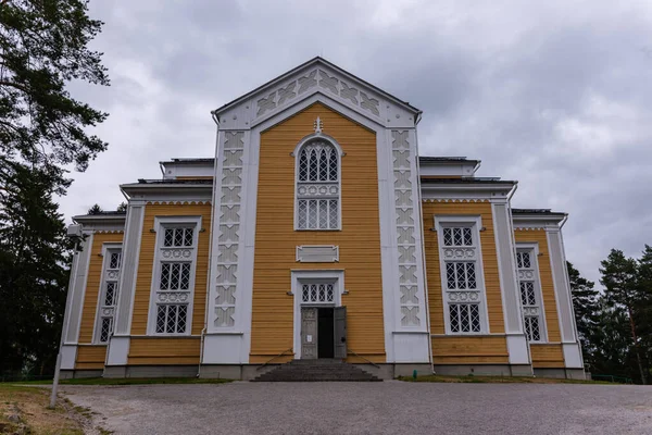 Kerimaki Kerkklokkentoren Werelds Grootste Christelijke Houten Kerk Kerimki Finland Ontworpen — Stockfoto