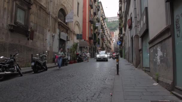 Neapel Italien Mai 2022 Die Straße Concezione Monte Calvario Neapel — Stockvideo