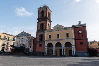 Napoli, İtalya. 28 Mayıs 2022. Napoli 'deki Stazione Marittima terminalinin panoramik görüntüsü.