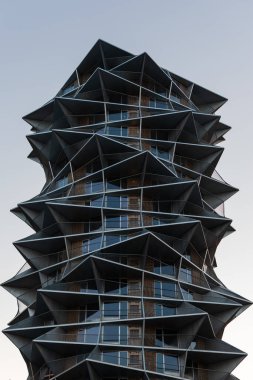 Kopenhag, Danimarka. 13 Ağustos 2022. Kaktus Kulelerinden biri, Kopenhag 'daki lüks apartman daireleri.