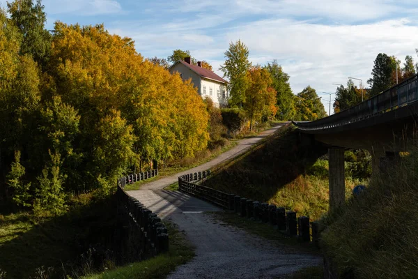 Halikko Gamla Bro Byggd 1866 Historisk Museibro Salo Finland Med — Stockfoto