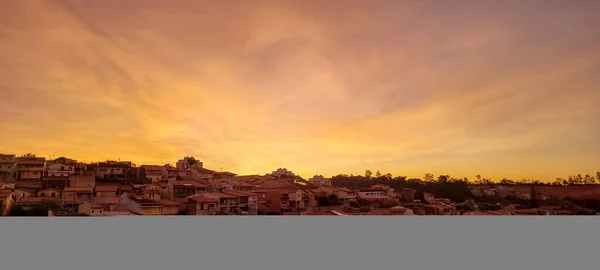 Image Colorful Sky Dark Clouds Late Afternoon Brazil — Stockfoto