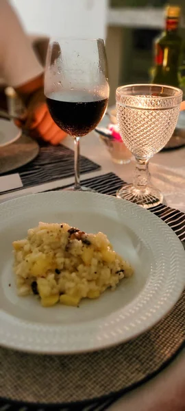 Gastronomický Obraz Domácí Kuchyně Při Večeři — Stock fotografie