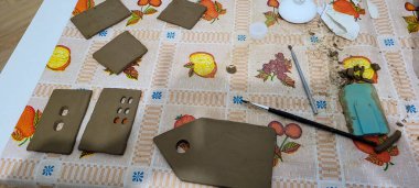 Brezilya 'da ev dekoru olarak kullanılan el yapımı seramik ev