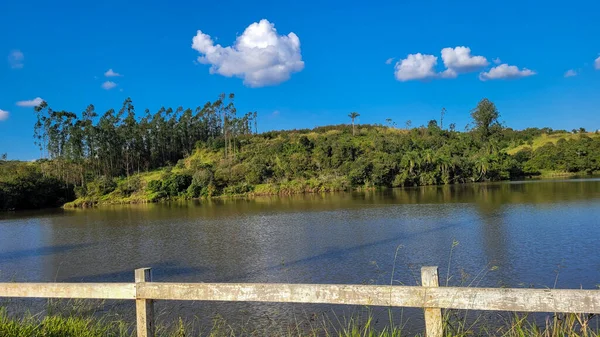 Boerderijlandschap Uitzicht Het Platteland Van Brazilië — Stockfoto