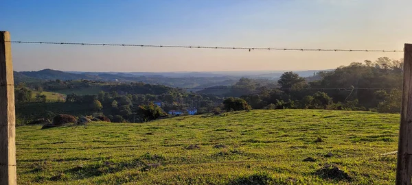 Vue Sur Paysage Agricole Dans Campagne Brésil — Photo