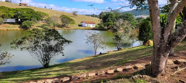 Farm Landscape View Countryside Brazil — Stockfoto