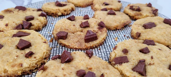 Biscuits Maison Chocolat Vanille Pour Collation Recette Grand Mère — Photo