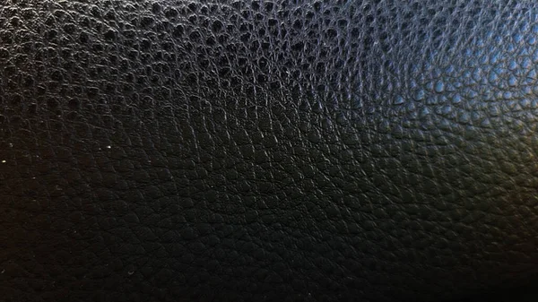 Zwart Lederen Achtergrond Afbeelding Met Rustieke Textuur — Stockfoto