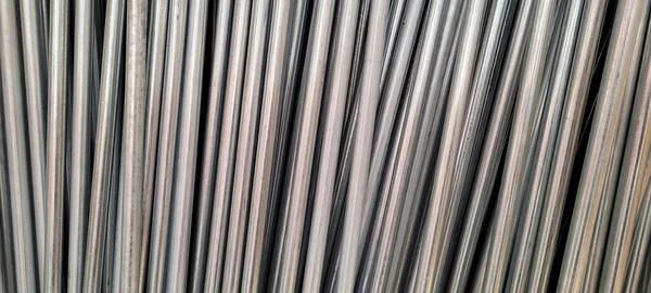 Metallic Background Aluminum Tubes Stock Work Brazil — Fotografia de Stock