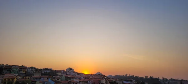 Sunset View Late Afternoon Brazil Urban Sunny Day — Stockfoto