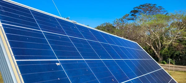 solar panels for natural energy generation in the interior of Brazil