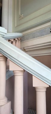historic building of imperial brazil with staircase in the city of Pindamonhangaba