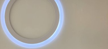 backlit background with circular filaments of frames, with shadows and light glow