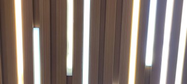 illuminated led panel made of rustic wood, themed for background