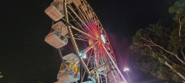 Roda Gigante Carrossel Parque Diversões — Fotografia de Stock