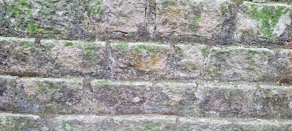 Stara Ceglana Ściana Ciemnych Kamieni Która Może Służyć Jako Tło — Zdjęcie stockowe