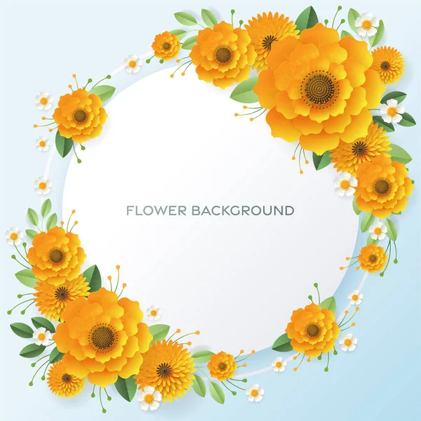 Düğün davetiyesi çiçek kartı. Dekor için kağıt kesilmiş çiçekler, gerçekçi etki. Parlak tatil tasarımı. Çiçekli kağıt kesimiyle