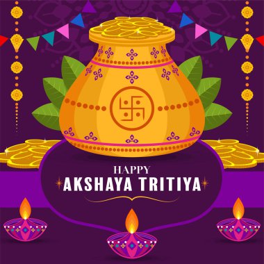 Hint Dini Hint Festivali Akshaya Tritiya Düz Tasarım Kutlaması.