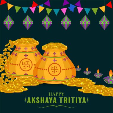 Hint Dini Hint Festivali Akshaya Tritiya Düz Tasarım Kutlaması.