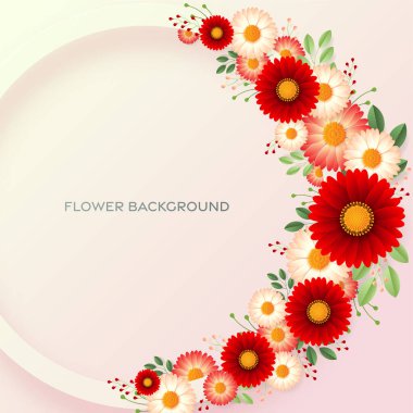 Düğün davetiyesi çiçek kartı. Dekor için kağıt kesilmiş çiçekler, gerçekçi etki. Parlak tatil tasarımı. Çiçekli kağıt kesimiyle.